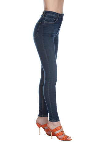 COLLI high-waisted jeans with buttons plus 5 denim pockets