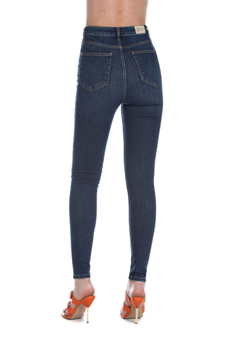 COLLI high-waisted jeans with buttons plus 5 denim pockets