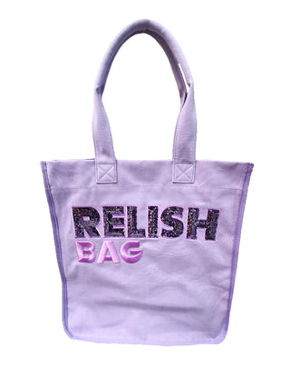 RELISH_BAG bag with 2 handles plus embroidery and sequins