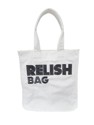 RELISH_BAG bag with 2 handles plus embroidery and sequins