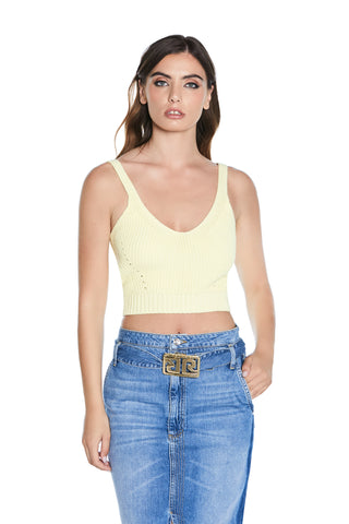 COLANIX short crochet stitch top 