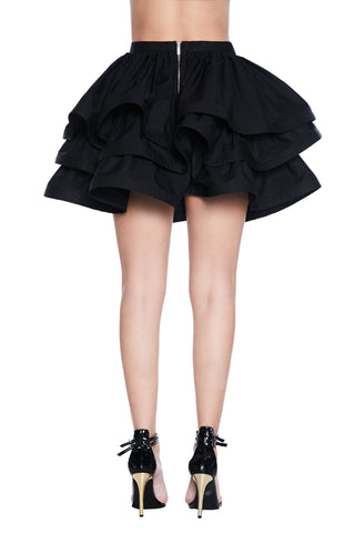 BYE short wide skirt with flounces 