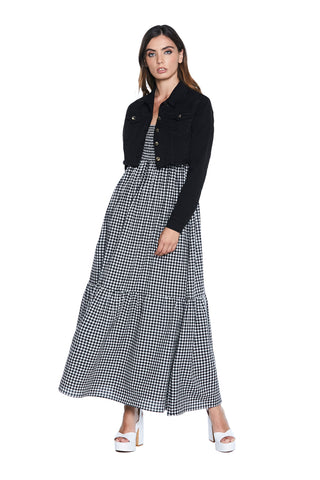 NERANTY short long sleeve jacket with buttons and fringed drill pockets 