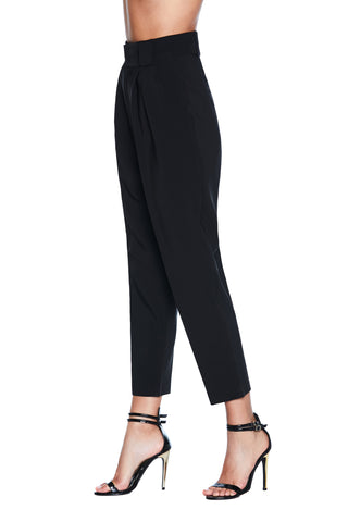 SETMU high-waisted trousers with pleats, belt loops and pockets 