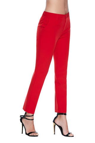 PABLITA cigarette trousers with French pockets plus welt 