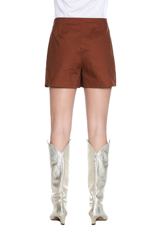 OVEST high-waisted skirt-effect shorts with ruffles 