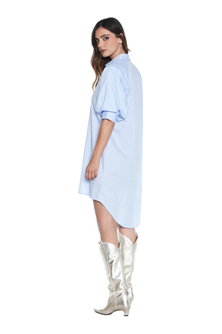 AVERSAN short half balloon sleeve dress