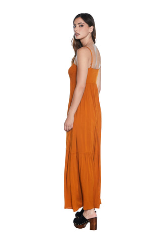 ANNIEB_B long sleeveless dress with straps and breast smocking