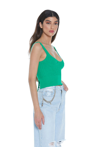 NUNKI tank top with diamond pattern