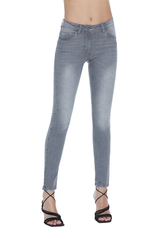 FLOORA_B push-up jeans 5 pockets denim grey