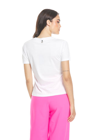 AQUARIUM half-sleeve t-shirt with lingerie print