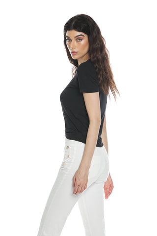 MEDUSA half-sleeve t-shirt with frill plus accessory with pendants