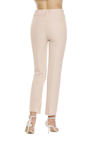 CISARINA high waisted cigarette trousers with slits at the bottom