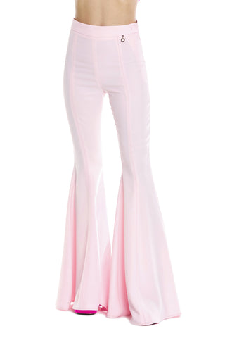 SHARAF high-waisted trousers with bell bottom