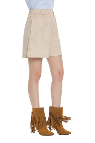 PEITO high-waisted shorts with elastic and large pockets