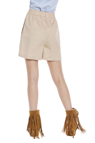 PEITO high-waisted shorts with elastic and large pockets