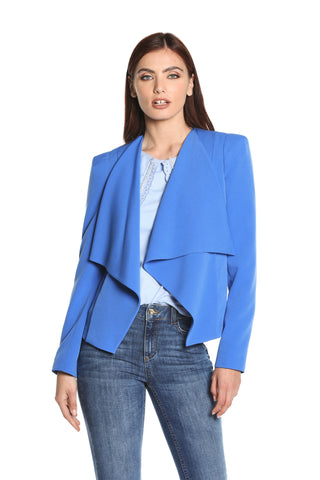 Short RALLYS jacket, long sleeves, shawl collar with tips 