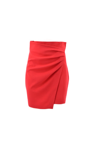 Gonna GHENT corta vita alta portafoglio con pieghe