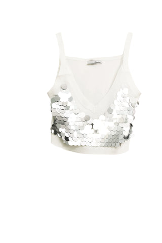 MALUBI sleeveless top with sequins