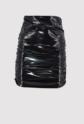 SPIGA skirt in high-waisted vinyl