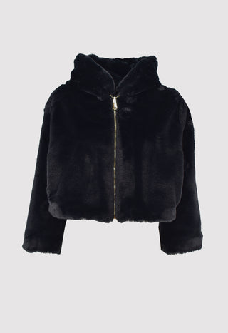 Ecopelliccia VISION con zip e cappuccio