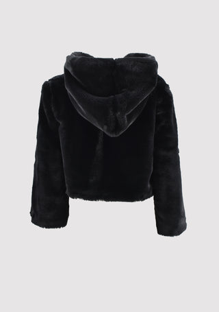 Ecopelliccia VISION con zip e cappuccio