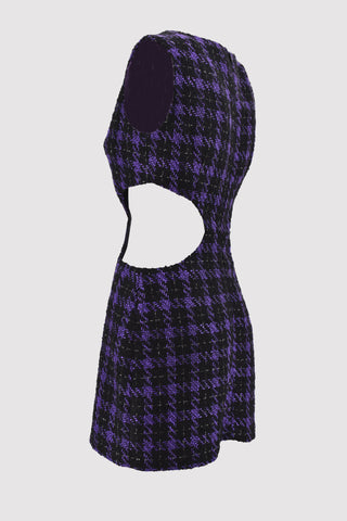 LATTEA dress in Tweed fabric with openings on the sides