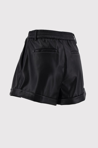 RIGIL shorts in eco-leather