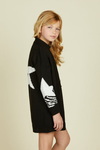 ANTIGONEL cardigan with long sleeves and star design