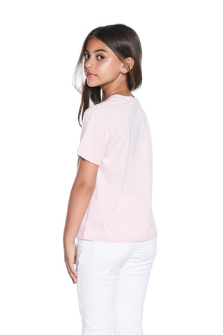 AMMISSANIE half-sleeved t-shirt with tiger print and rhinestone application 
