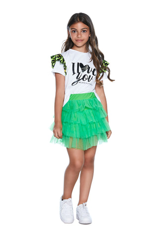 Gonna SWEETY corta balze tulle