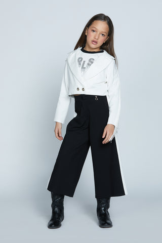 Wide FRESIA trousers with bands