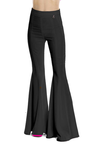 SHARAF high-waisted trousers with bell bottom