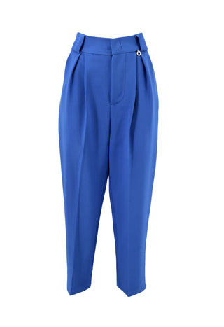 SETMU high-waisted trousers with pleats, belt loops and pockets 