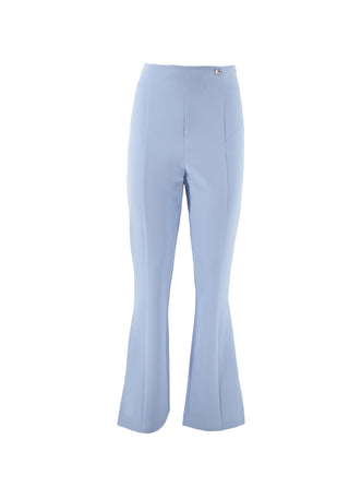 WEE high-waisted trousers with central stud buttons and side slits 