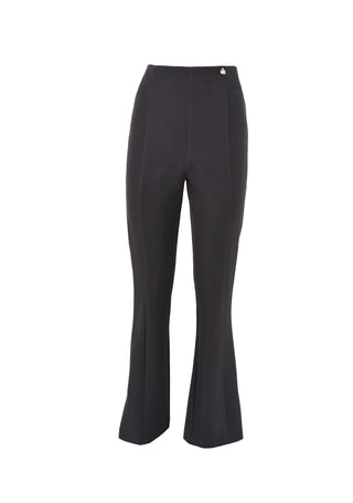 WEE high-waisted trousers with central stud buttons and side slits 