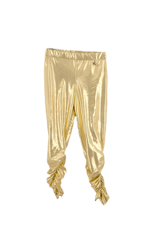 ARAISON leggings trousers for girls with metallic effect