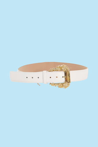 SYRMA belt with faux leather baroque buckle